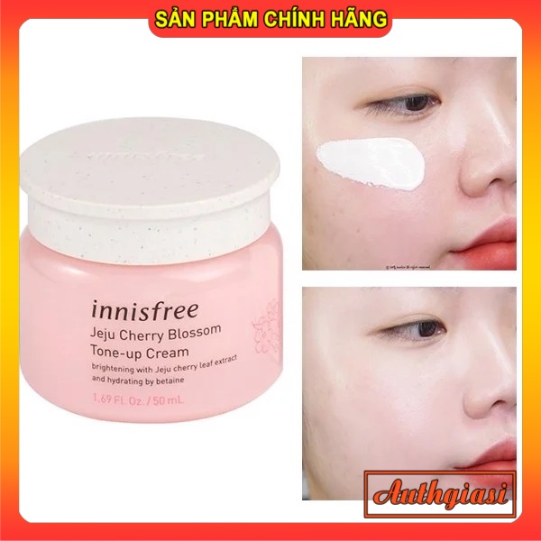 Kem dưỡng da Innisfree Trà Xanh - Tone up lên tone - Cấp ẩm trắng da