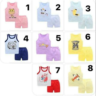 Combo 3 bộ ba lỗ Cotton giấy hàng Quảng Châu