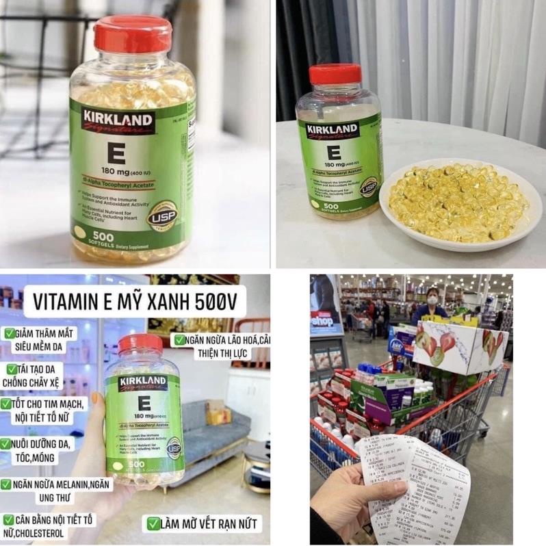 VIÊN UỐNG VITAMIN E MỸ 500 VIÊN KRIKLAND