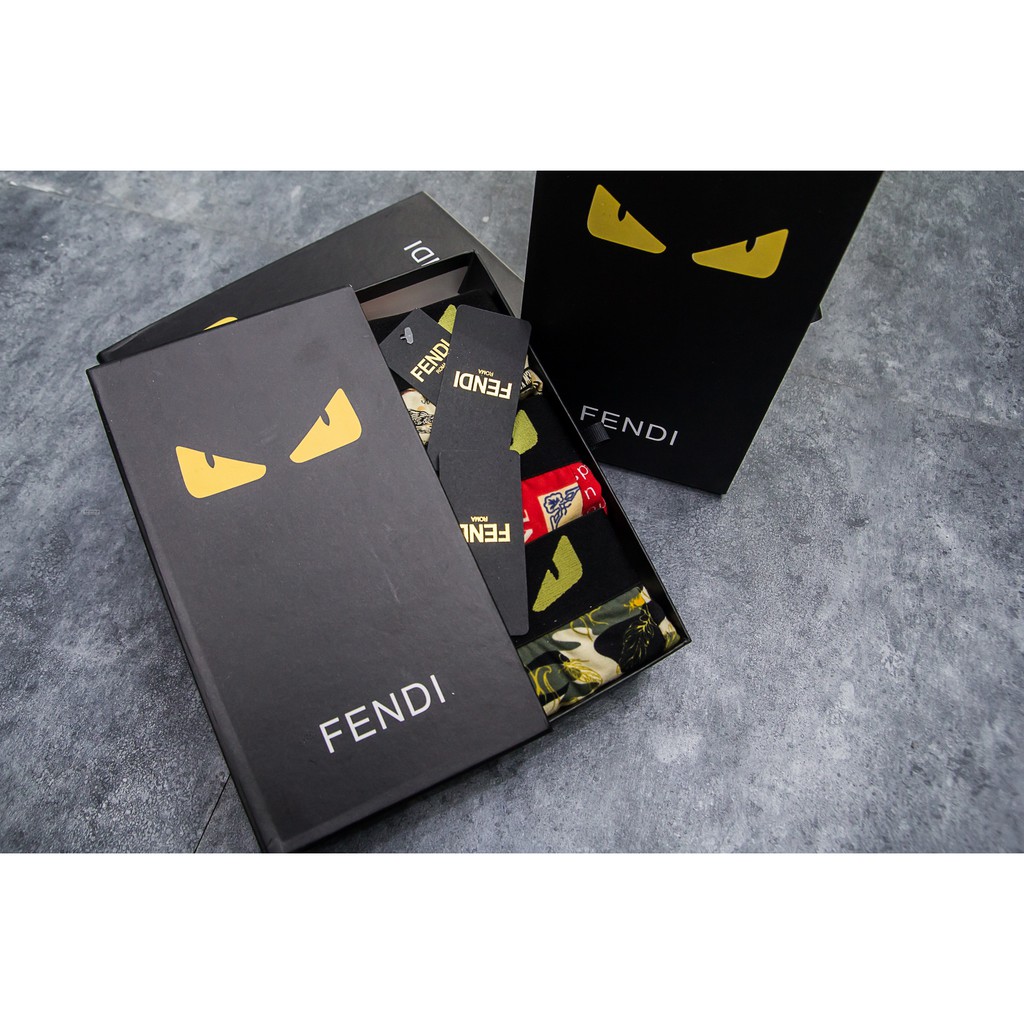 Combo - Hộp 3 sịp đùi boxer Fendi cao cấp