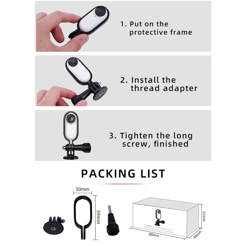 Khung Bảo Vệ Cho-Insta360 Go 2 | BigBuy360 - bigbuy360.vn