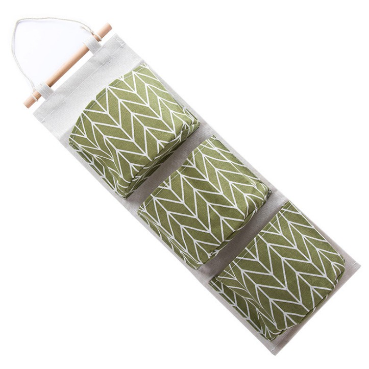 Túi Vải Treo Tường Đựng Đồ 3 Ngăn Tiện Lợi