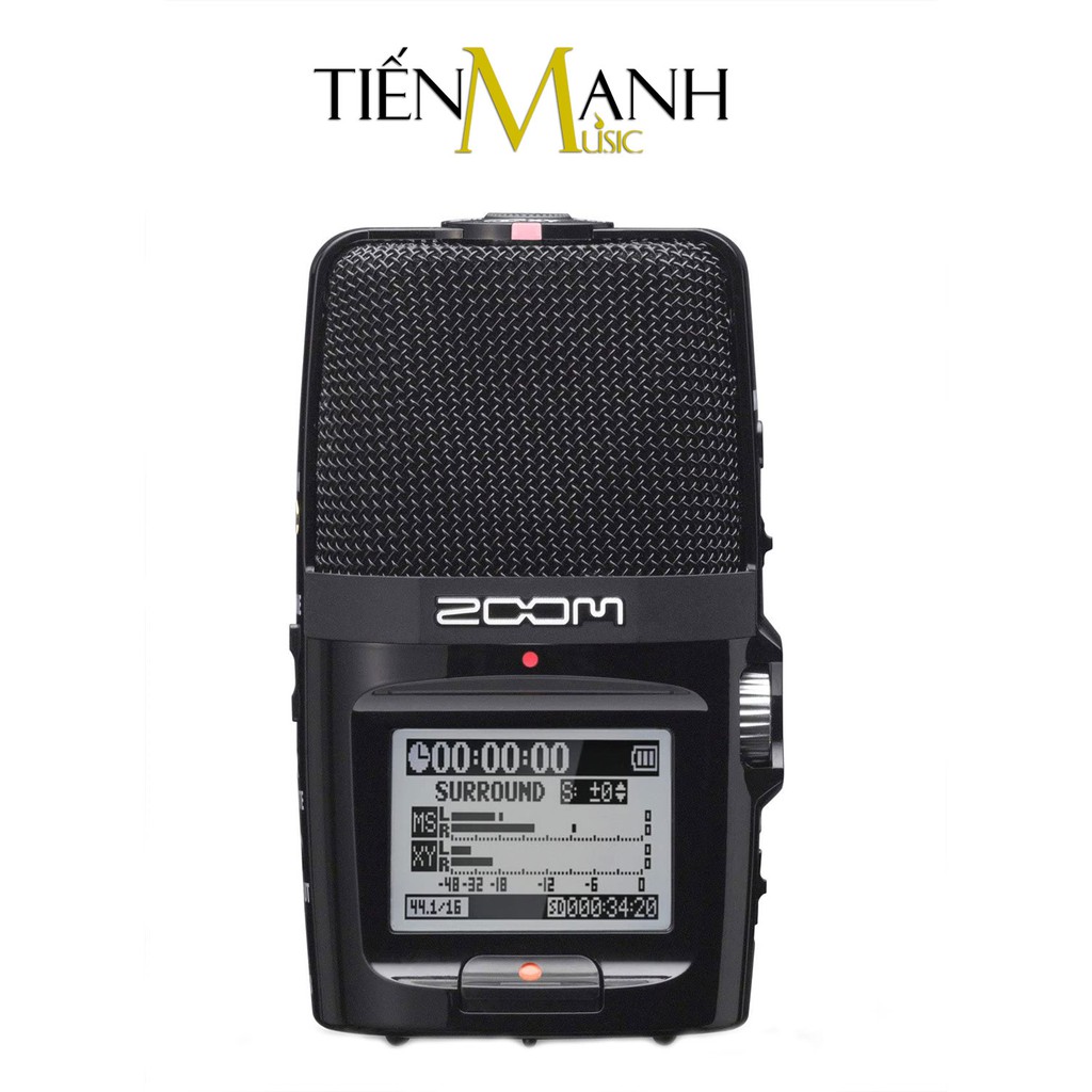 Bộ Máy Thu Ghi Âm Mic Zoom H1N, H2N, H4N-Pro Black, H6 Black - Thiết bị thu âm cầm tay kỹ thuật số Microphone Stereo