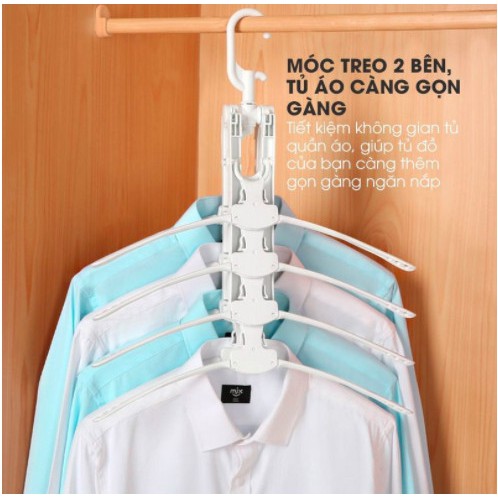 [ BAO GIÁ SHOPEE ] Móc Treo Quần Áo Gấp Gọn Thông Minh Quay 360 Độ Mẫu Mới Siêu Hót Giá Hạt Rẻ