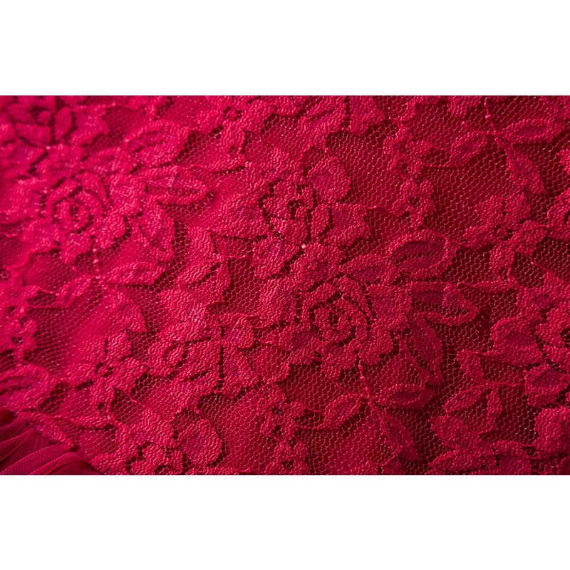 Đầm Ren Không Tay Thêu Hoa Hồng Cho Bé Gái 1-6 Tuổi