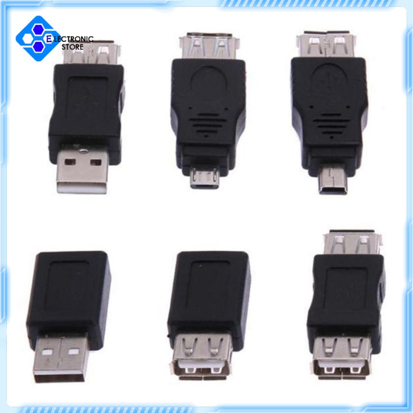 Set 12 Bộ Chuyển Đổi Dữ Liệu Otg Usb 2.0 A Male Sang Female Micro-B | BigBuy360 - bigbuy360.vn