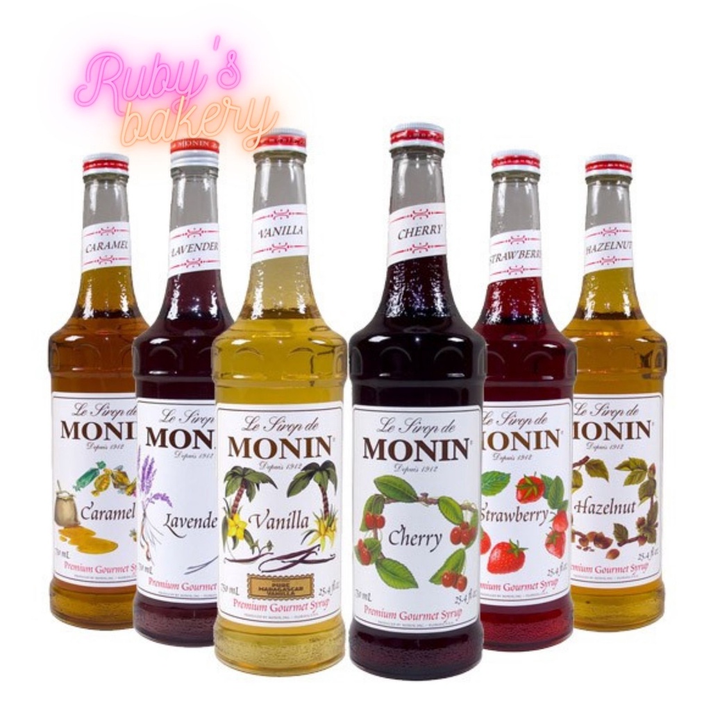 Siro  Monin 700ml_đủ vị Đào, Vải, Dâu, Trà Xạnh, Vỏ cam