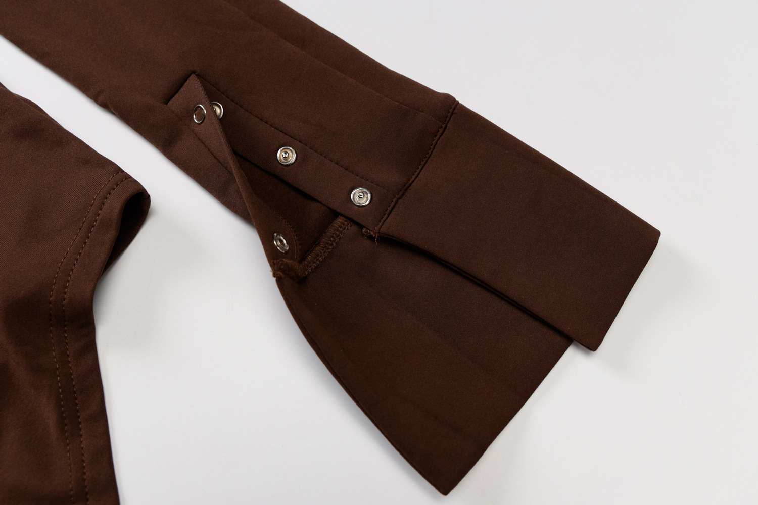 Áo liền quần DUNEA tay dài dáng ôm cài nút thời trang mùa thu cho nữ