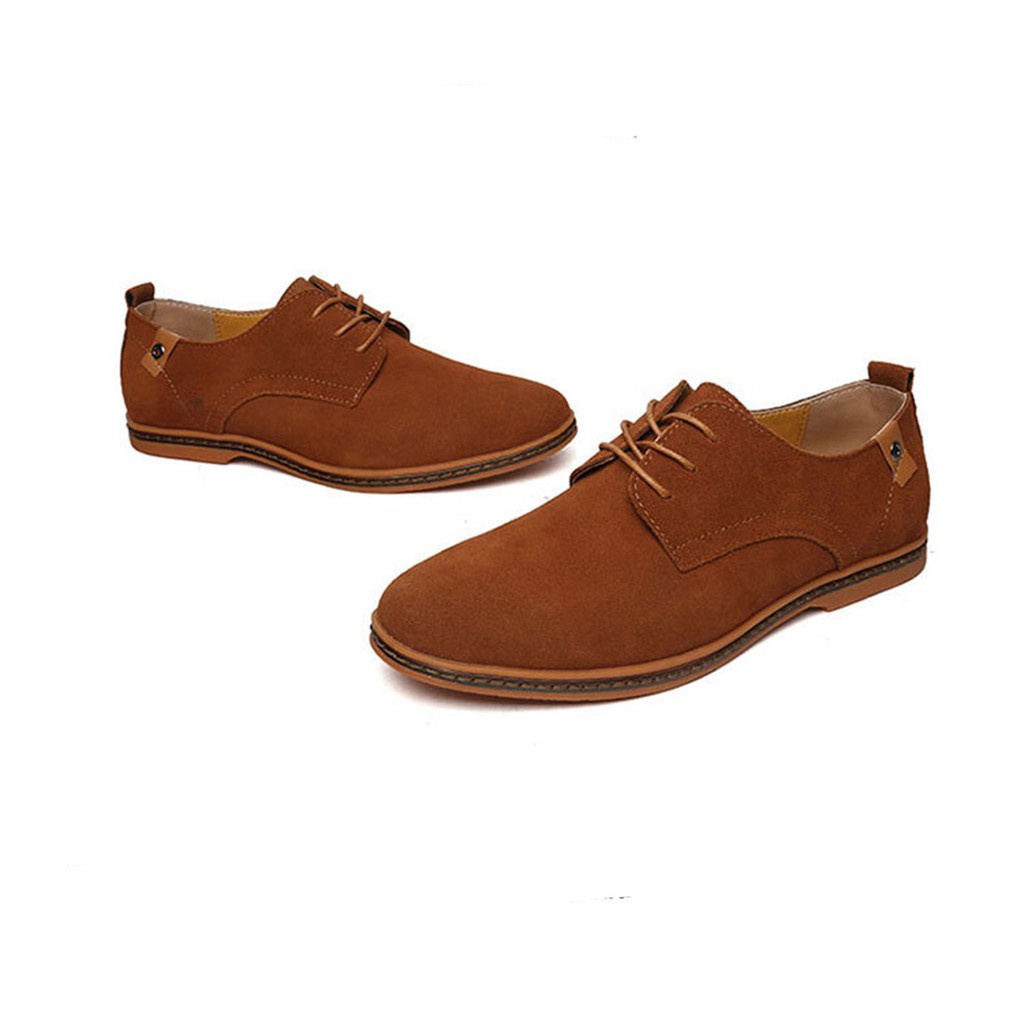 Giày Oxford Da Lộn Phong Cách Châu Âu Cho Nam Size 39-48#Giày Chạy Bộ Nam