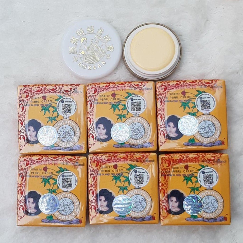 Set 12 hộp Kem sâm vàng Dưỡng Trắng Ngọc Trai Korean Extra Pearl Cream 5g