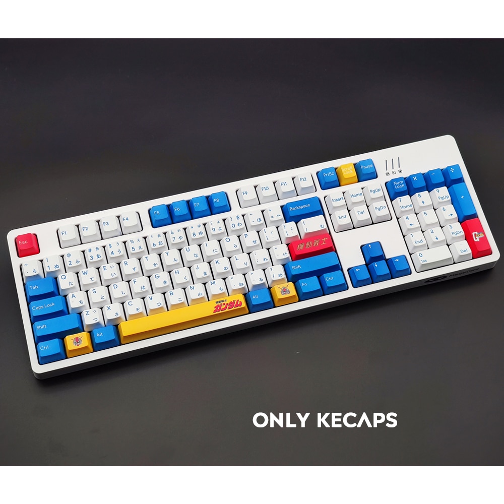 Bộ 129 Nắp Phím Màu Nhuộm In Chữ Tiếng Anh / cherry mx mekanik 61 / 64 / 68