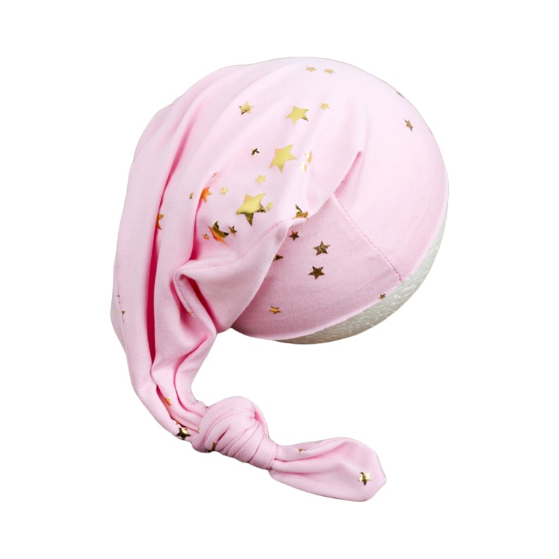 Mũ Beanie Thắt Nút Họa Tiết Bầu Trời Đầy Sao Làm Phụ Kiện Chụp Ảnh Cho Bé Sơ Sinh