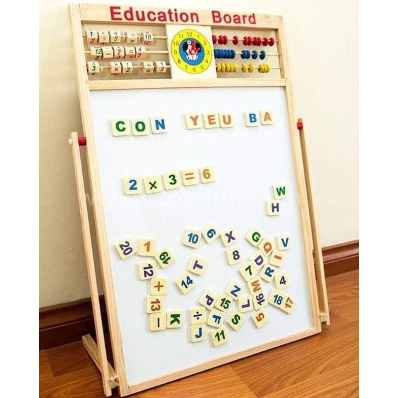 Bảng nam châm edu cho bé - Bảng từ 2 mặt Key Board và bộ chữ số cho bé