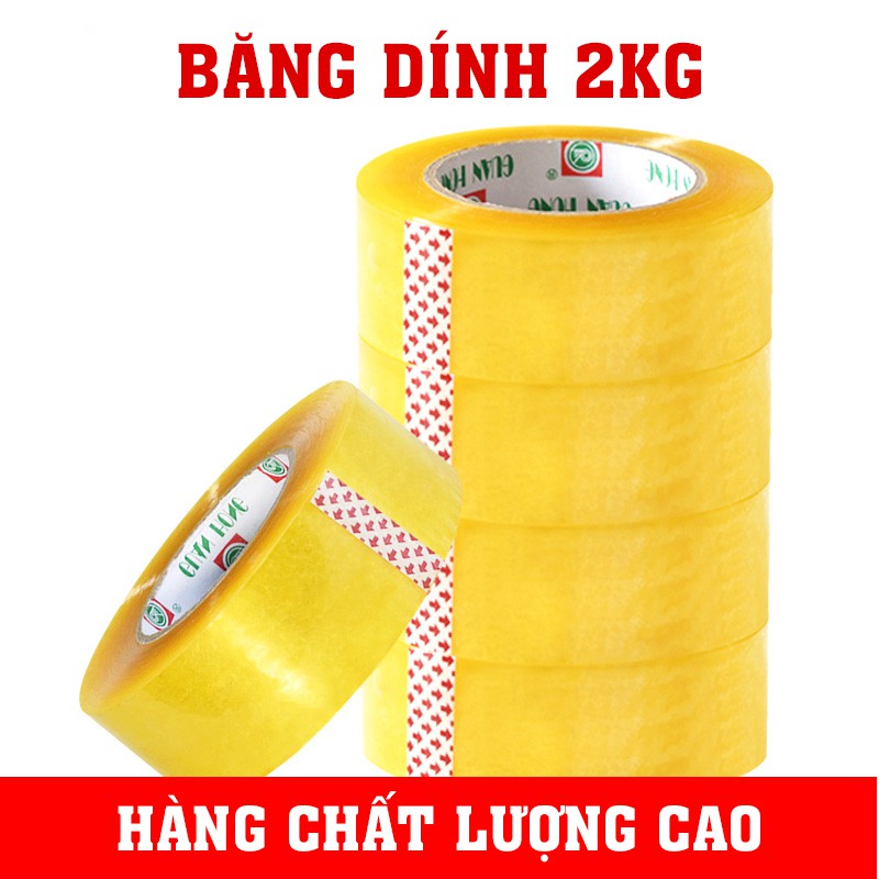 Băng Dính 2Kg/Cây 6 Cuộn Dán Thùng