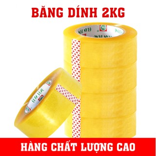 Băng dính 2kg/cây 6 cuộn dán thùng