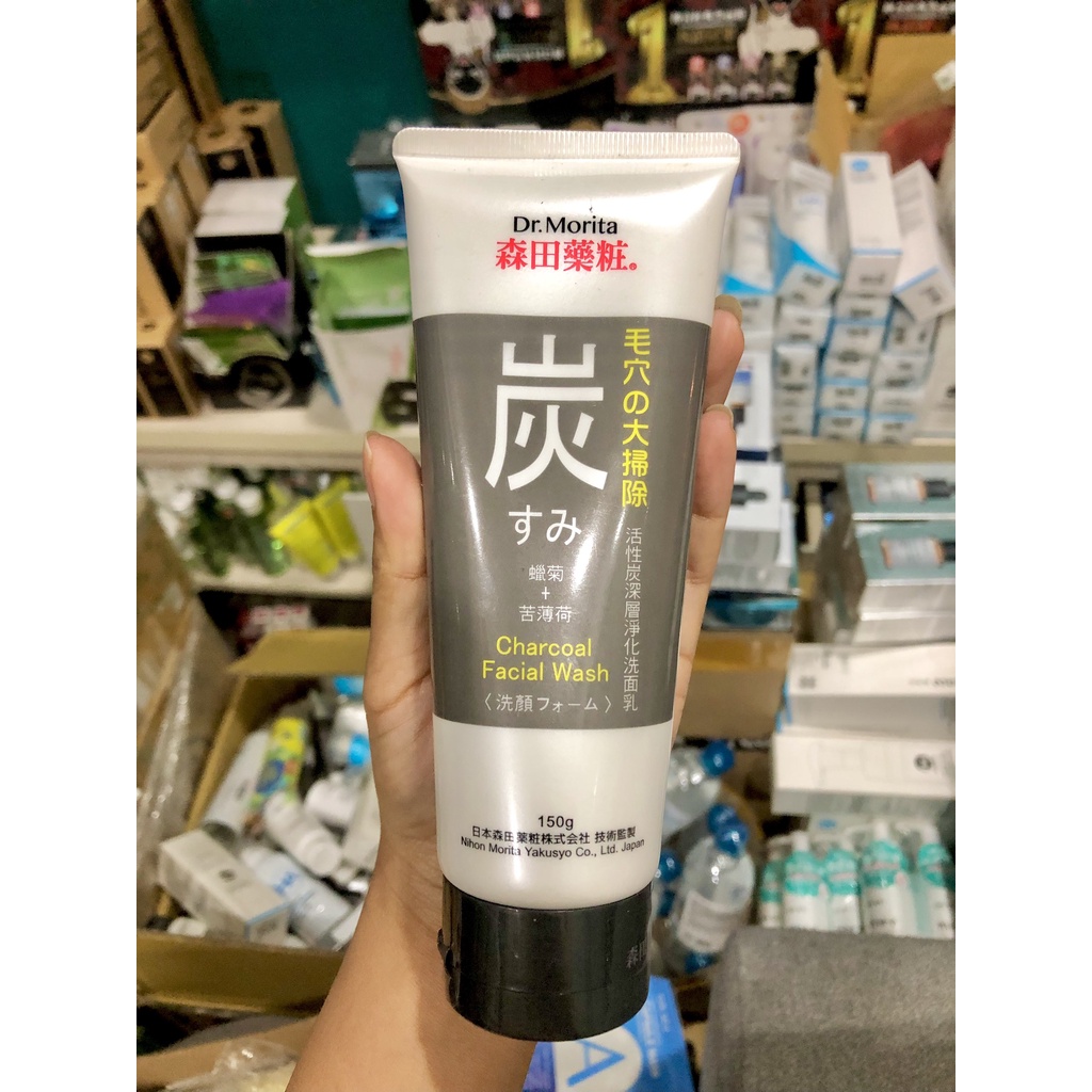 Sữa Rửa Mặt Dr.morita Than Hoạt Tính Charcoal Facial Wash 150g Đài Loan