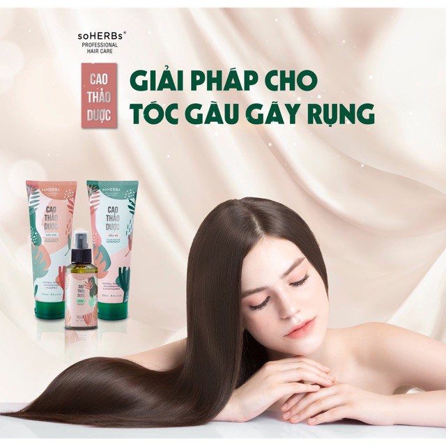 Xịt dưỡng dày tóc cao thảo dược soherbs 100