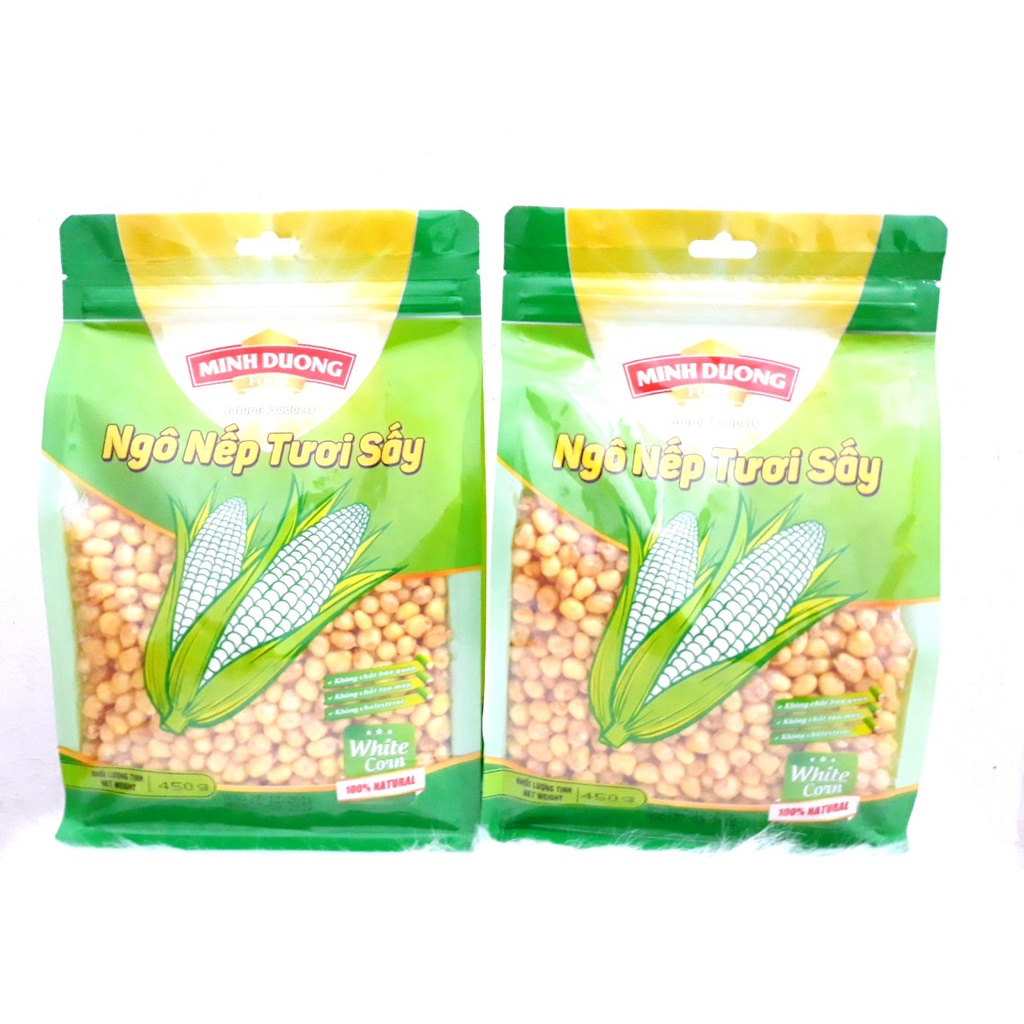 Thùng 24 Gói x 450g Ngô Nếp Tươi Sấy Minh Dương