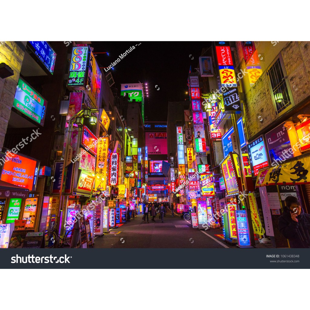 Tranh lụa 3d Đường Phố Nhật Bản ĐPNB-09