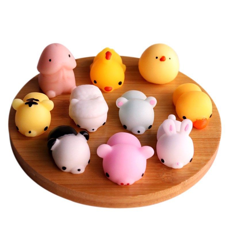 (Mã SQS) Squishy Mochi Dễ Thương , Mềm Bóp Đã -  Đồ Chơi Giải Trí ,giảm stress, cực hót, chơi là thích