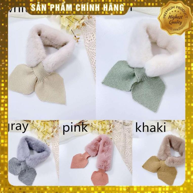 de4 Khăn Choàng Cổ Lông Cừu Phong Cách Hàn Quốc Thời Trang Mùa Đông Dành Cho Bé Gái