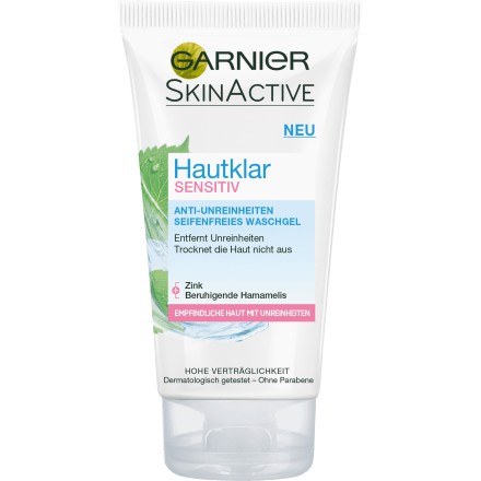 Sữa rửa mặt Garnier Hautklar Sensitiv