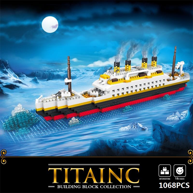 Mô Hình Tàu titanic mini Đồ Chơi Giáo Dục Cho Bé