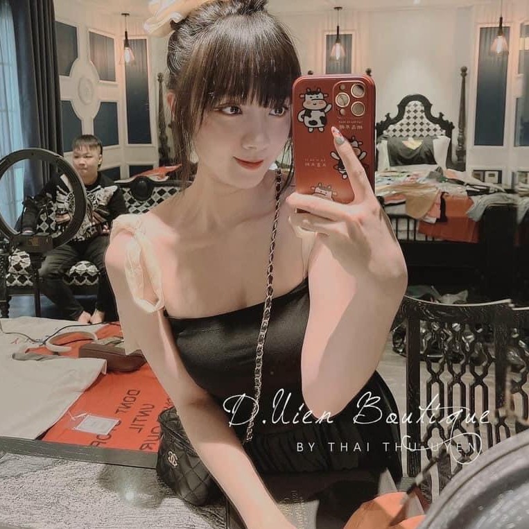 [ Mã WASTAPR giảm 10K đơn 50K] Áo 2 dây tiểu thư thắt nơ siêu chảnh shynstores | BigBuy360 - bigbuy360.vn