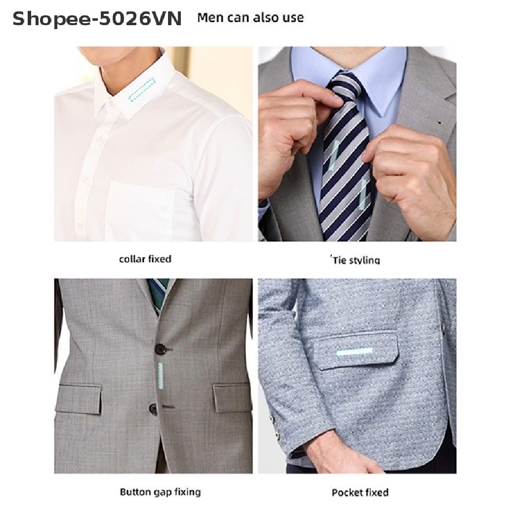 Set 36 miếng dán hai mặt cố định quần áo không lộ không hằn da tiện lợi