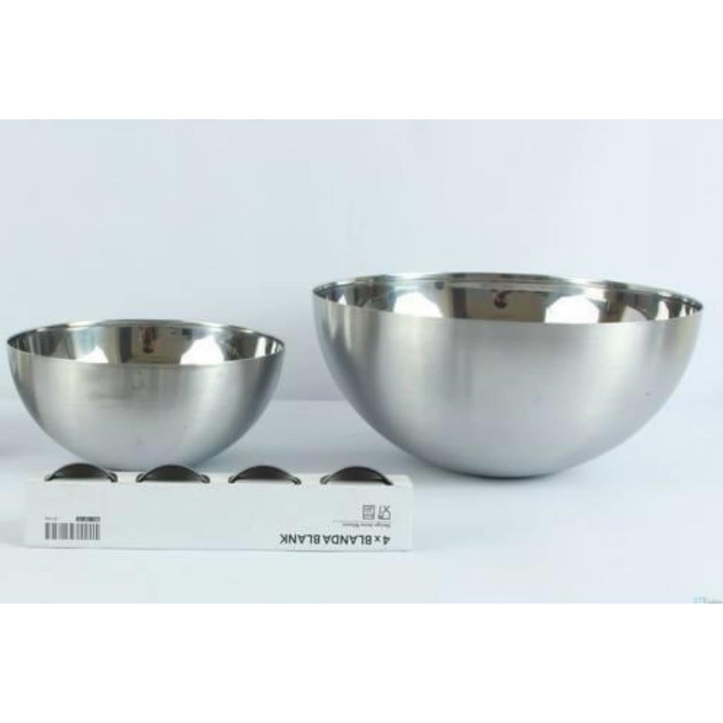 Bát inox combo 2 âu inox 304 của Ikea xuất châu Âu size 20-28 cm -𝓢𝓱𝓸𝓹 𝓣𝓲𝓮̣̂𝓷 𝓘́𝓬𝓱