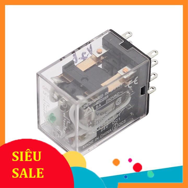 Relay Omron 12V-5A 8 Chân