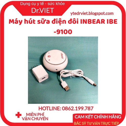 Máy hút sữa điện đôi INBEAR IBE -9100 có 6 cấp độ Massage giúp kích thích sữa về nhanh và đều, giảm đau tốt cho mẹ
