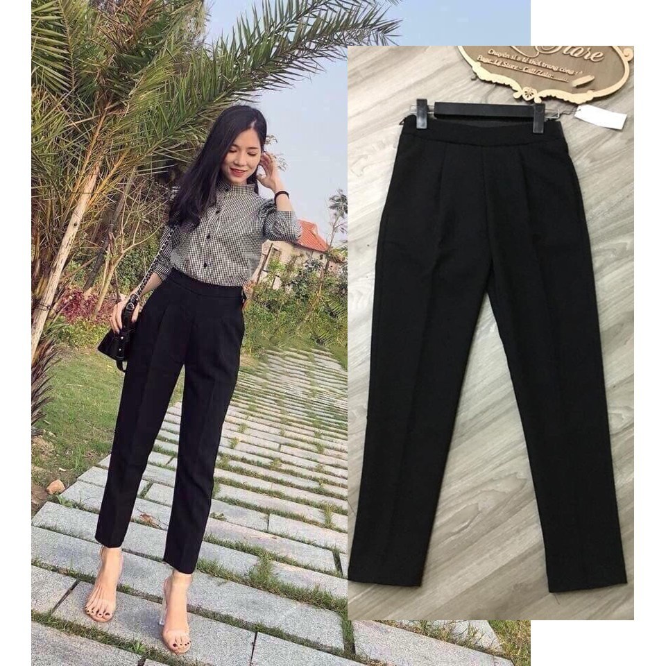 QUẦN BAGGY CẠP CHUN SAU CO DÃN THOẢI MÁI HÀNG ĐẸP MAY KỸ.