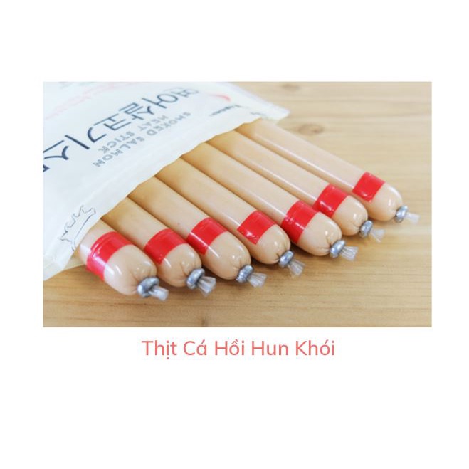 Xúc xích cho Mèo - Cá hồi hun khói Meowow - Petizen
