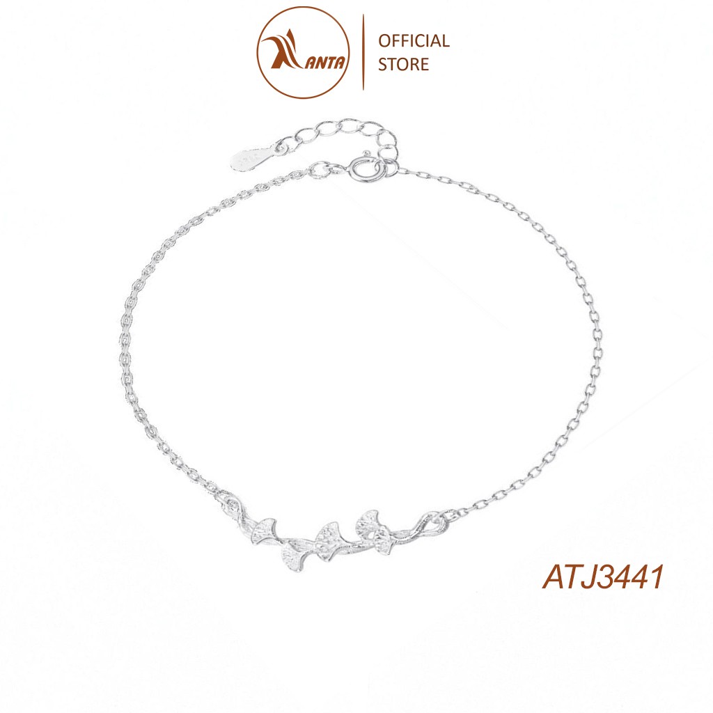 Vòng tay bạc 925 thiết kế hình lá cây bạch quả thời trang cho nữ ANTA Jewelry ATJ3441 | BigBuy360 - bigbuy360.vn