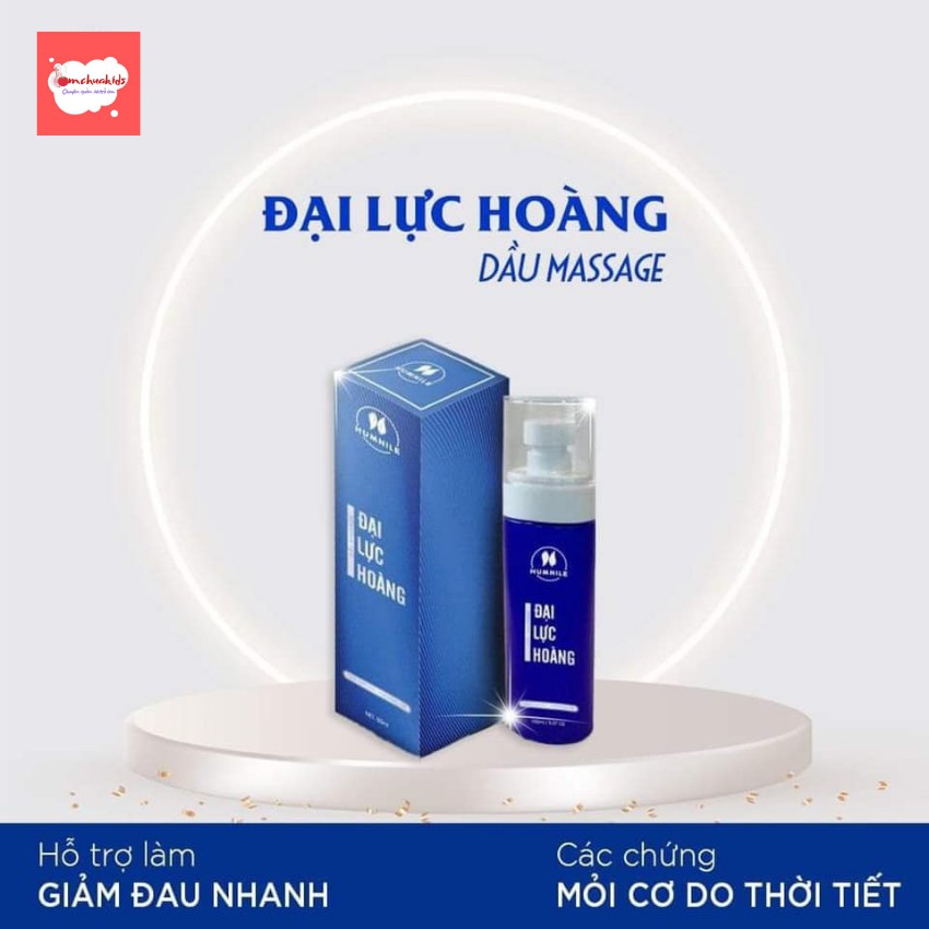 Dầu xoa bóp Đại Lực Hoàng - Tặng khẩu trang - hỗ trợ các bệnh cơ xương khớp