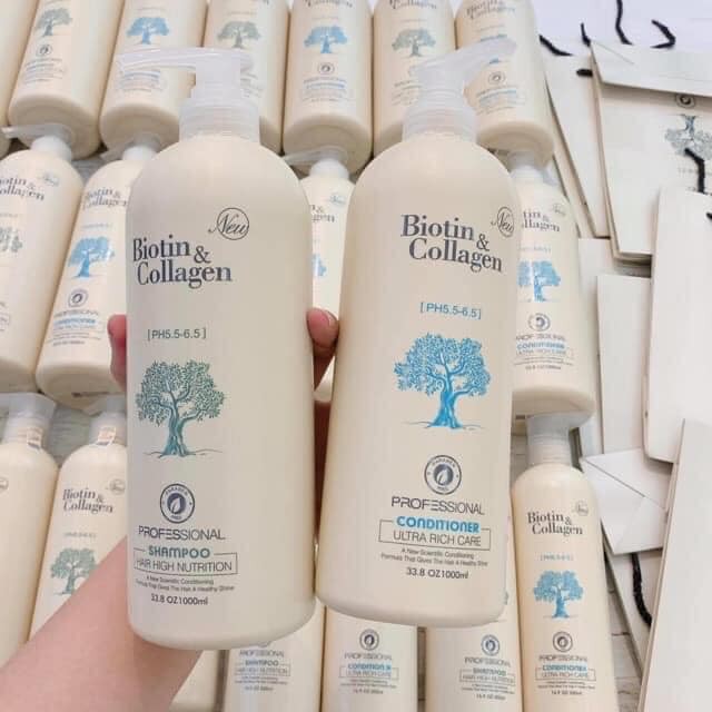 Cặp DẦU GỘI XẢ BIOTIN COLLAGEN 1000ml | BigBuy360 - bigbuy360.vn