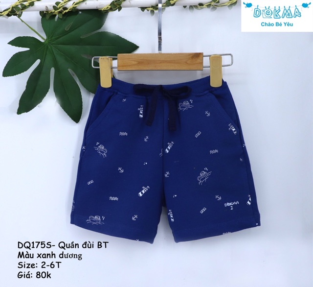 Quần đùi cotton da cá Dokma