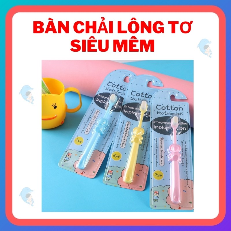 Bàn Chải Đánh Răng Lông Tơ Mềm Mại An Toàn Cho Bé yêu Thích Đánh Răng Hơn