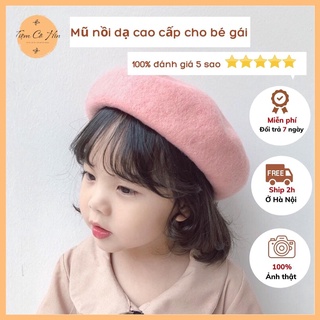 Mũ nồi bé gái Tiệm Cô Hìn chất liệu dạ ấm áp phù hợp trẻ em từ 3 - 8 tuổi ship 1h lỗi 1 đổi 1