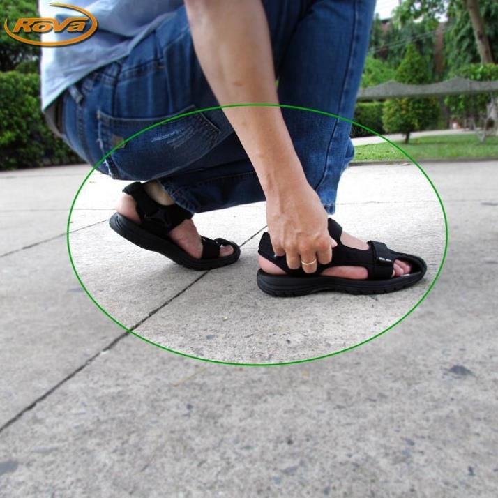 giảm sandal nam Sandal nam học sinh bít mũi quai dù đi phượt hiệu Rova RV25BB - MOL VN - BẢO HÀNH 12 THÁNG -ku7