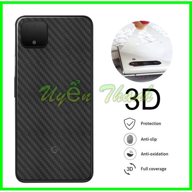 Dán lưng carbon Google Pixel 2 / 2XL / 3 / 3XL / 3A / 3A XL / 4 / 4XL