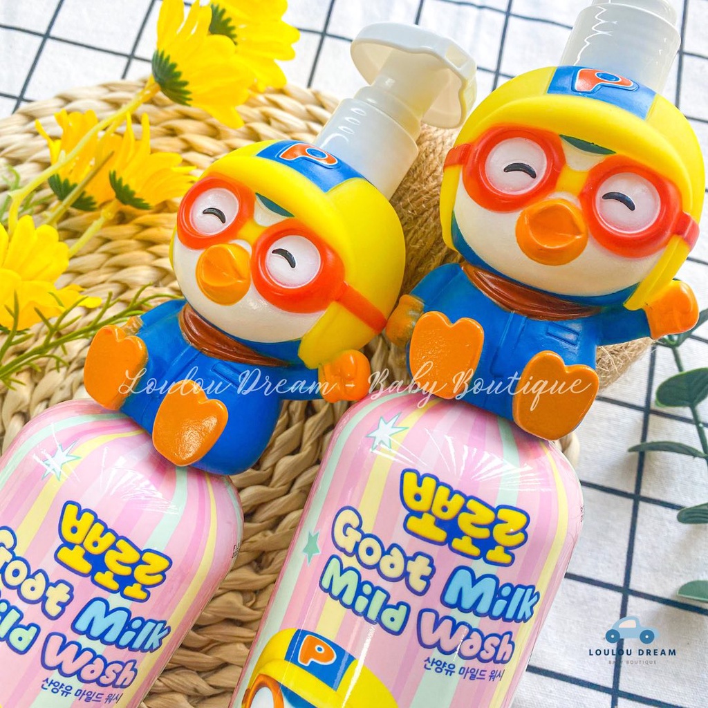 Sữa tắm gội xả Pororo 3in1 cho bé từ 1 tuổi nội địa Hàn Quốc 400ml (2 mẫu)
