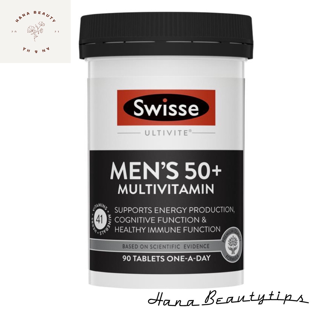 Vitamin tổng hợp dành cho nam giới trên 50 tuổi Swisse men’s ultivite 50+ multivitamin 60 / 90v