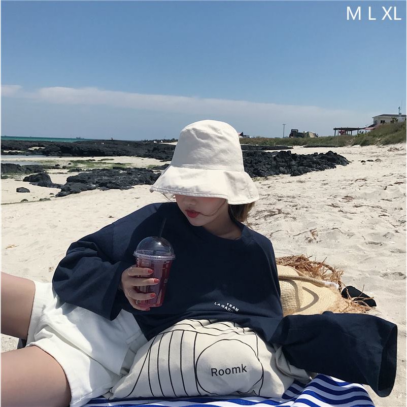 Ảnh thật - Áo thun tay dài form rộng TEAM LA GARCONNE ulzzang thu đông phong cách Hàn Quốc Ulzzang UNISEX | BigBuy360 - bigbuy360.vn