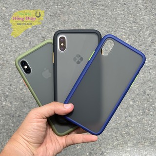 Ốp Lưng Nhám Viền Màu Cho Iphone