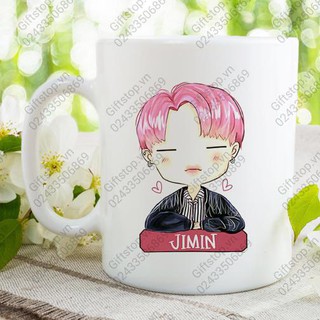 Cốc Sứ in hình nhóm nhạc BTS theo yêu cầu Jimin