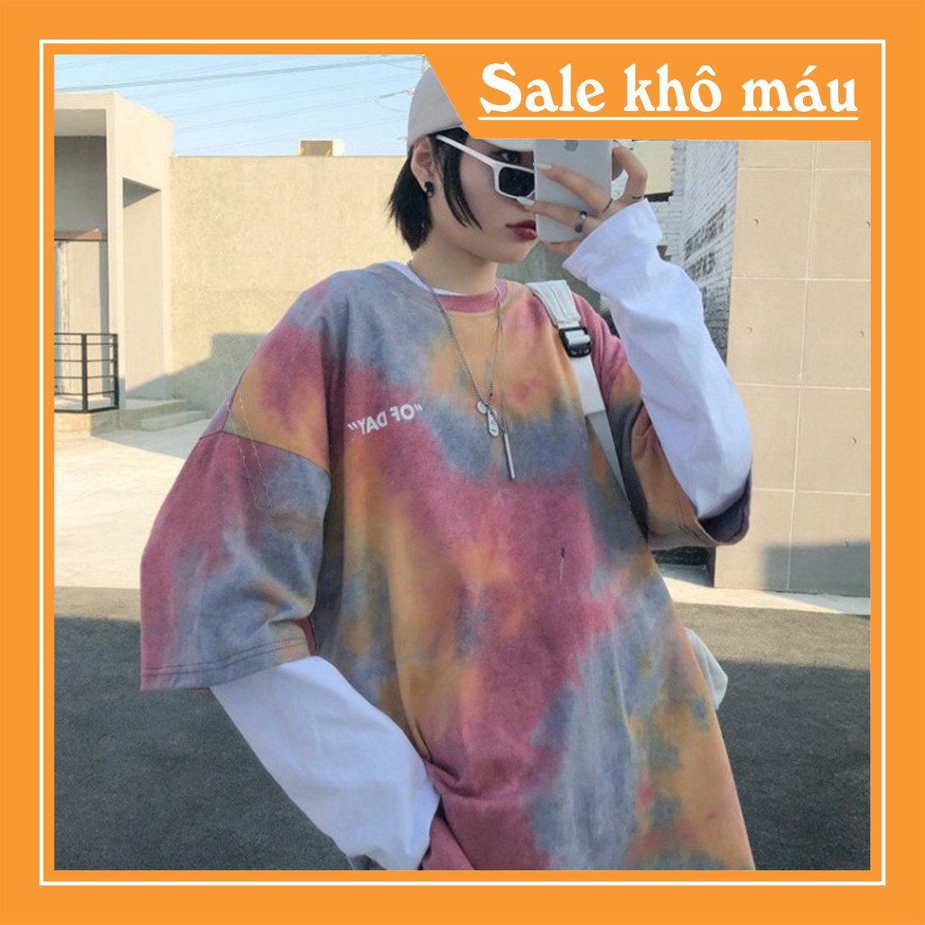 Áo thun OF DAY tay lỡ loang màu form rộng hàng đẹp siêu hot- A21 | BigBuy360 - bigbuy360.vn