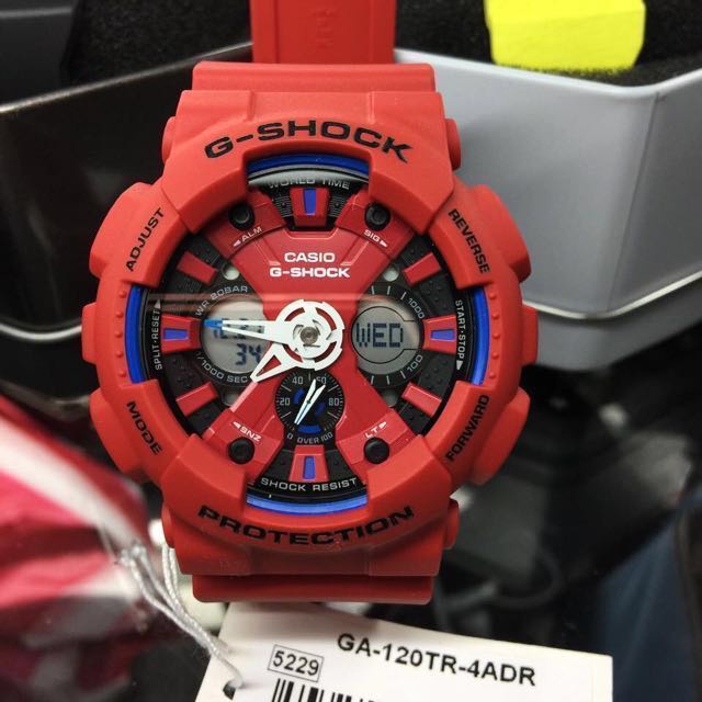 Đồng hồ Nam Casio G-shock GA-120TR Chính hãng Chống nước 20 ATM Tuổi thọ pin 7 năm  bảo hành 12 tháng quốc tế