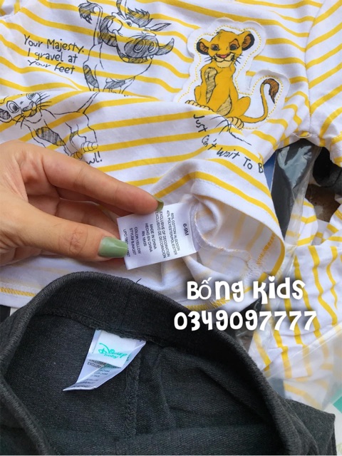 Bộ Hè Bé Trai Simba Kẻ Vàng
